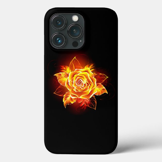 Blooming Fire Rose Case-Mate iPhone Case (Back)
