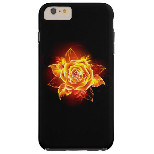 Blooming Fire Rose Tough iPhone 6 Plus Case