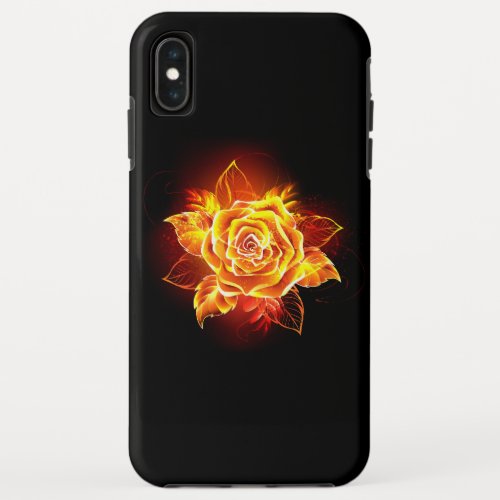 Blooming Fire Rose iPhone XS Max Case