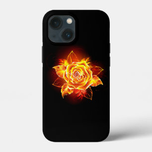 Blooming Fire Rose iPhone 13 Mini Case