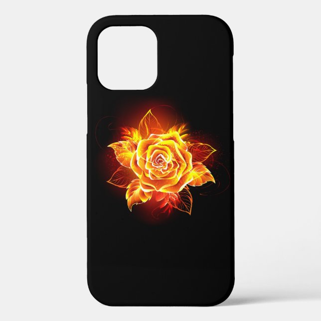 Blooming Fire Rose Case-Mate iPhone Case (Back)