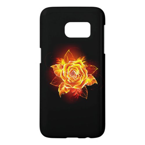 Blooming Fire Rose Samsung Galaxy S7 Case