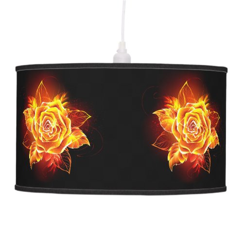 Blooming Fire Rose Ceiling Lamp