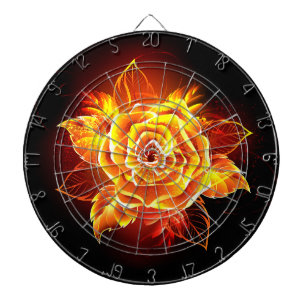 Blooming Fire Rose Dart Board