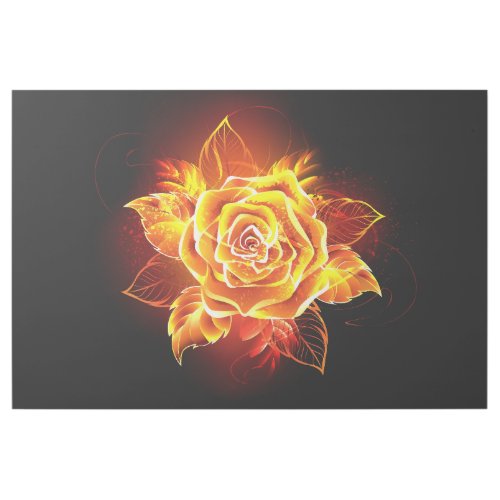 Blooming Fire Rose Gallery Wrap