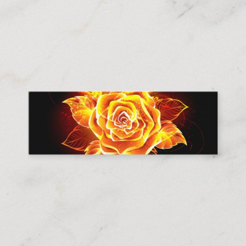 Blooming Fire Rose Loyalty Card