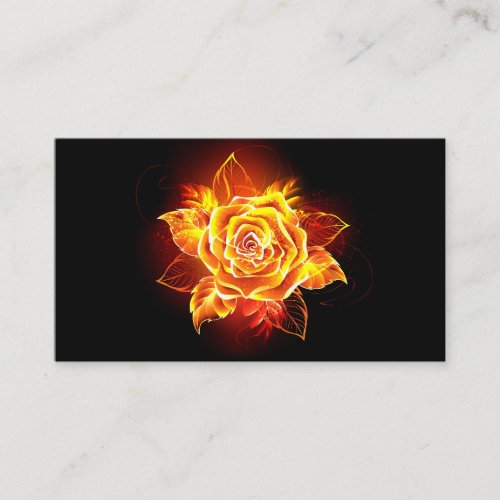 Blooming Fire Rose Loyalty Card