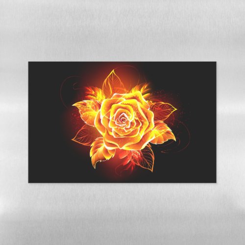 Blooming Fire Rose Magnetic Dry Erase Sheet