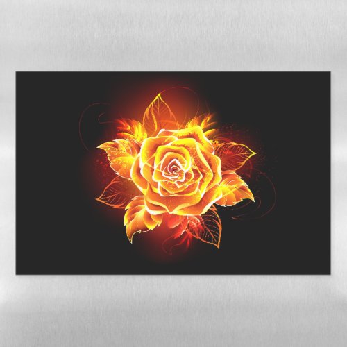 Blooming Fire Rose Magnetic Dry Erase Sheet