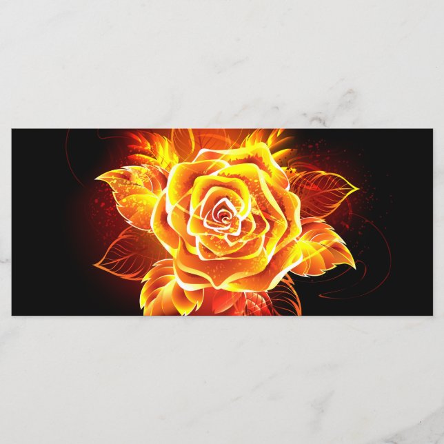 Blooming Fire Rose Menu (Front)