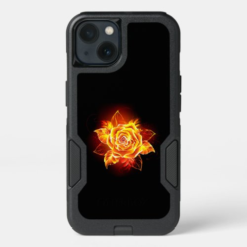 Blooming Fire Rose iPhone 13 Case