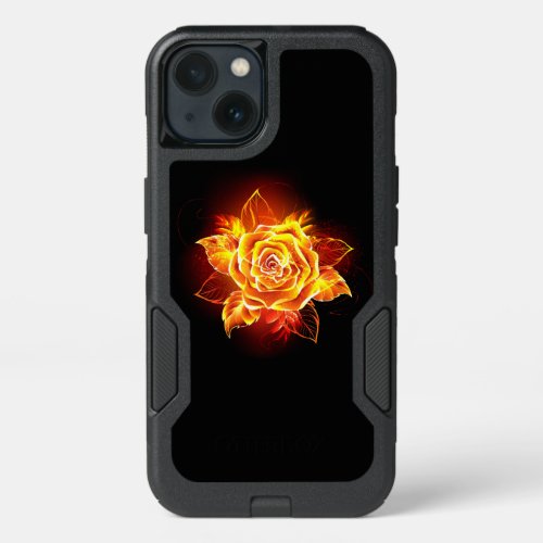 Blooming Fire Rose iPhone 13 Case