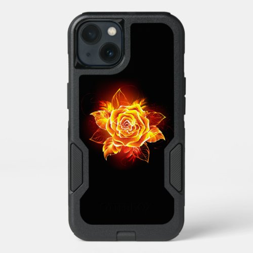 Blooming Fire Rose iPhone 13 Case