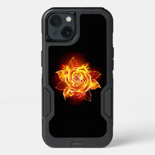 Blooming Fire Rose iPhone 13 Case