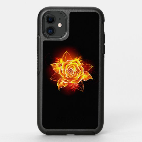 Blooming Fire Rose OtterBox Symmetry iPhone 11 Case