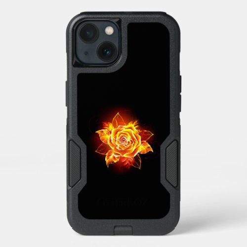 Blooming Fire Rose iPhone 13 Case