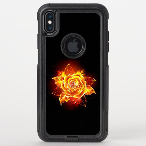 Blooming Fire Rose OtterBox Commuter iPhone XS Max Case