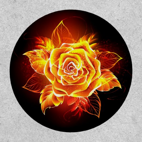 Blooming Fire Rose Patch