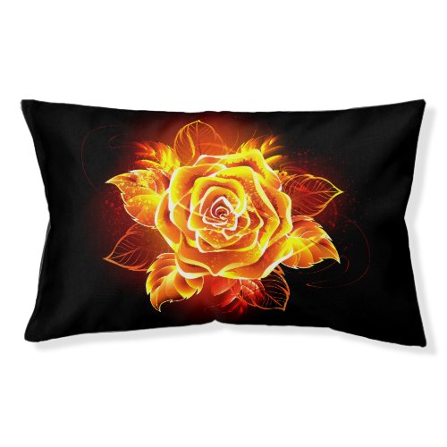 Blooming Fire Rose Pet Bed