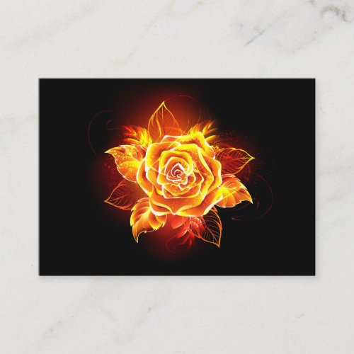 Blooming Fire Rose Referral Card