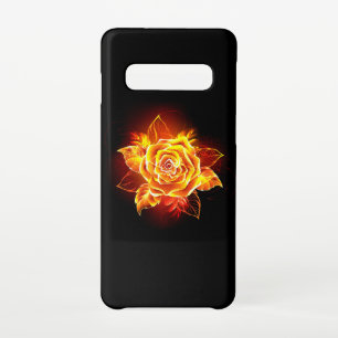 Blooming Fire Rose Samsung Galaxy S10 Case