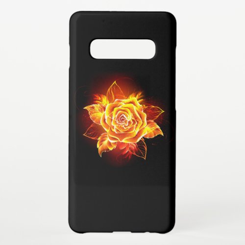 Blooming Fire Rose Samsung Galaxy S10 Case