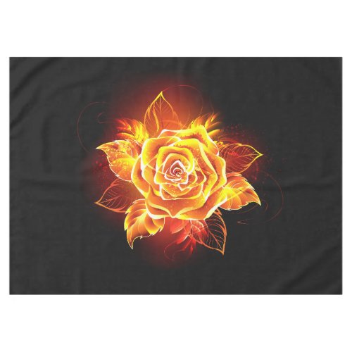 Blooming Fire Rose Tablecloth