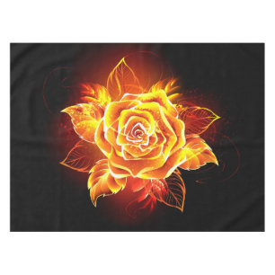 Blooming Fire Rose Tablecloth