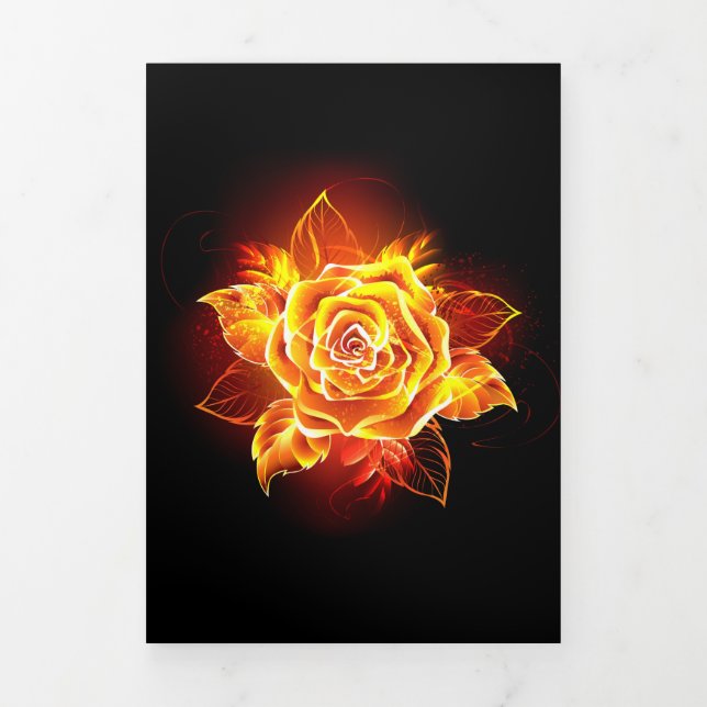Blooming Fire Rose Tri-Fold Program (Cover)