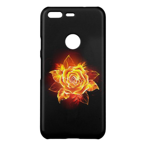 Blooming Fire Rose Uncommon Google Pixel Case