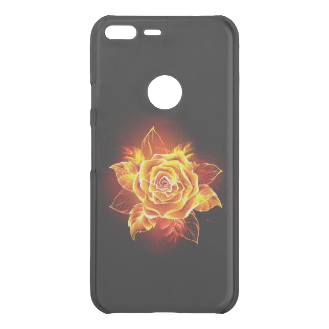 Blooming Fire Rose Uncommon Google Pixel XL Case (Back)
