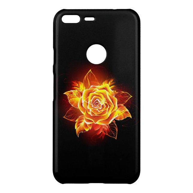 Blooming Fire Rose Uncommon Google Pixel XL Case (Back)
