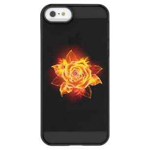 Blooming Fire Rose Permafrost iPhone SE/5/5s Case