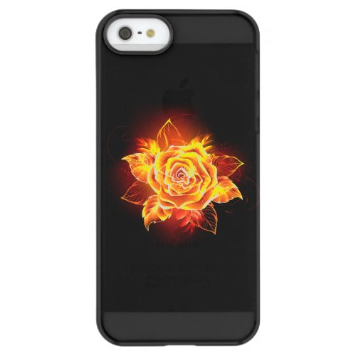 Blooming Fire Rose Permafrost iPhone SE55s Case