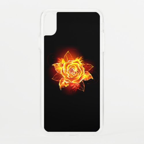 Blooming Fire Rose iPhone XS Max Case