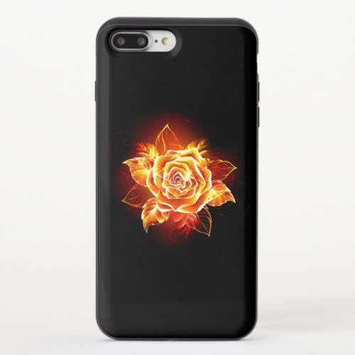 Blooming Fire Rose iPhone 87 Plus Slider Case