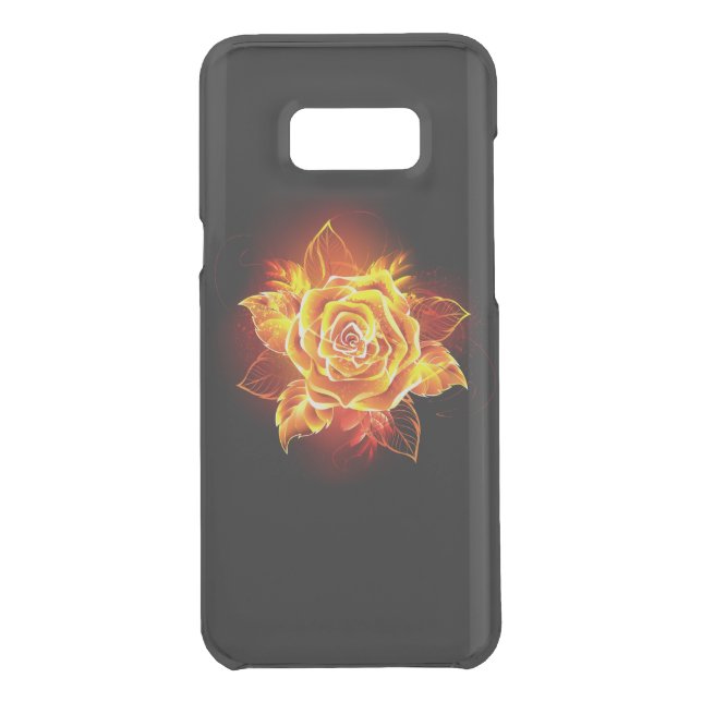 Blooming Fire Rose Uncommon Samsung Galaxy Case (Back)