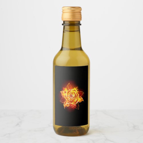 Blooming Fire Rose Wine Label