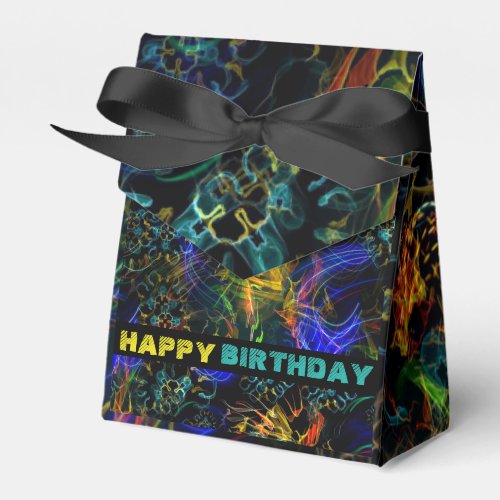 Blooming Fireworks Exotic Explosion Birthday Favor Boxes