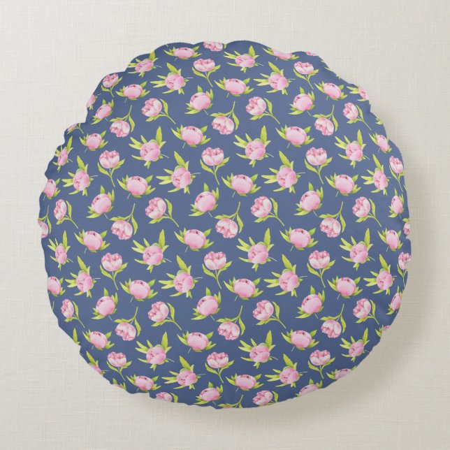 Blooming flavors. All-Over Print Apron Round Pillow (Front)