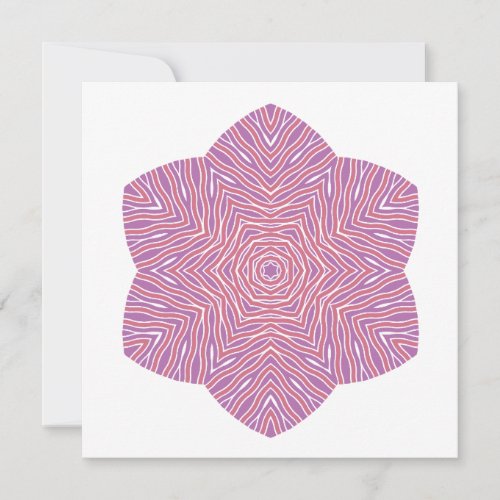 Blooming Floral Notecard in Periwinkle and Magenta