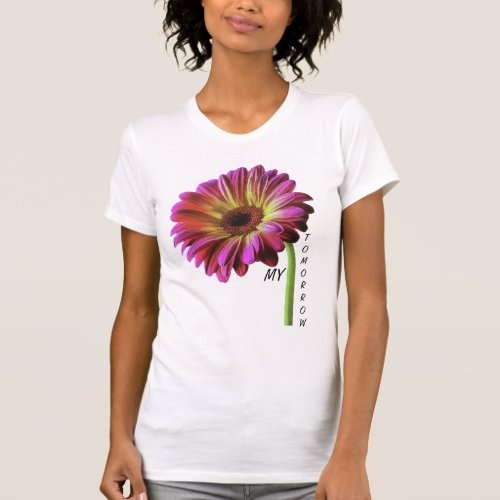 Blooming flower T_shirt design 