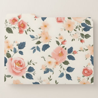Blooming Flowers: Bring Spring to Your Workspace File Folder