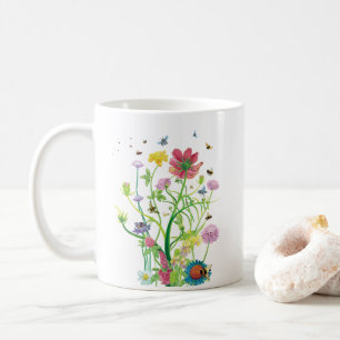 Blooming Flowers for Wild Bees and Bumblebees Coffee Mug