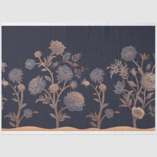 Blooming Flowers in a Line Tissue Paper