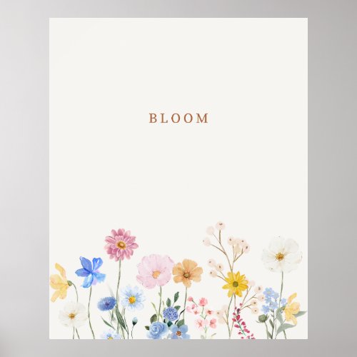 Blooming Flowers Poster