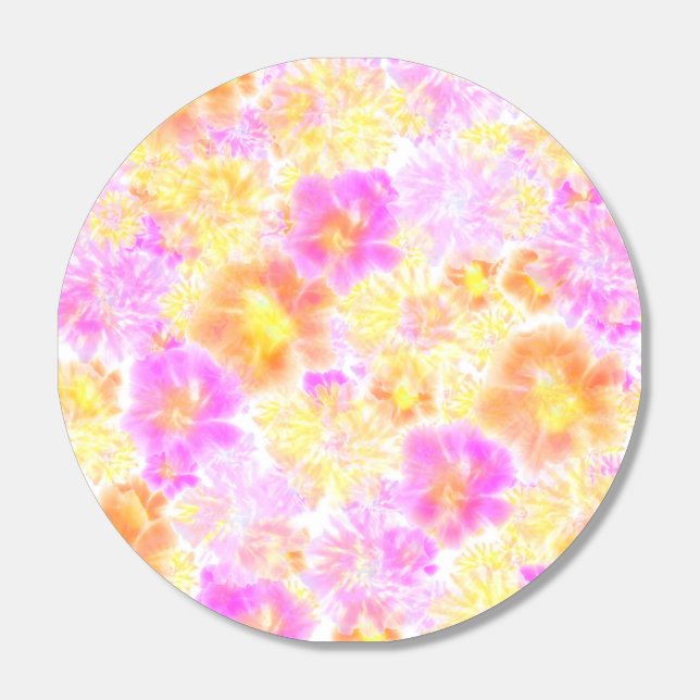 Blooming Flowers Shibori Floral Tie Dye Pattern    Hershey®'s Kisses® (Sticker)