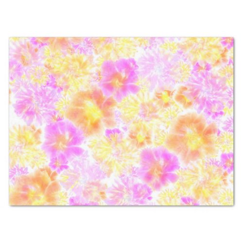 Blooming Flowers Shibori Floral Tie Dye Pattern   Tissue Paper