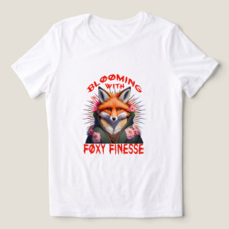 Blooming Fox Fashion Aesthetic Tri-Blend Shirt