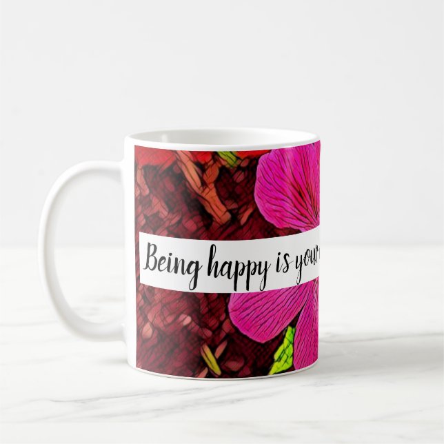 Blooming Garden Symphony Coffee Mug (Left)
